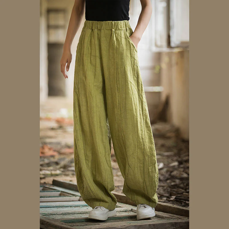 Pantaloni harem tie-dye retrò Buddha Stones, pantaloni da yoga casual da donna con tasche - Image 53