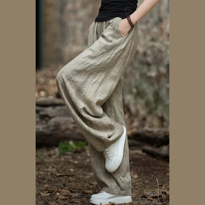 Pantaloni harem tie-dye retrò Buddha Stones, pantaloni da yoga casual da donna con tasche - Image 7