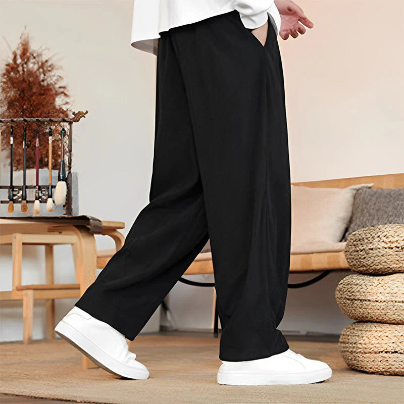 Pantaloni in velluto a coste con coulisse e tasche da uomo Buddha Stones autunno inverno - Image 18