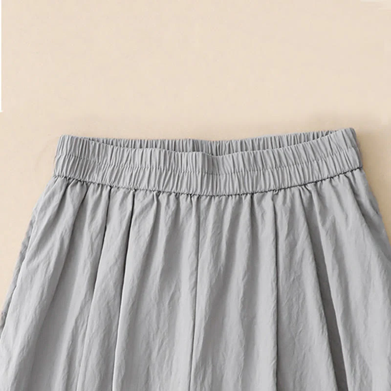 Pantaloni larghi da donna in cotone con orlo cavo, lunghezza 7-8, con tasche, modello Buddha Stones - Image 14