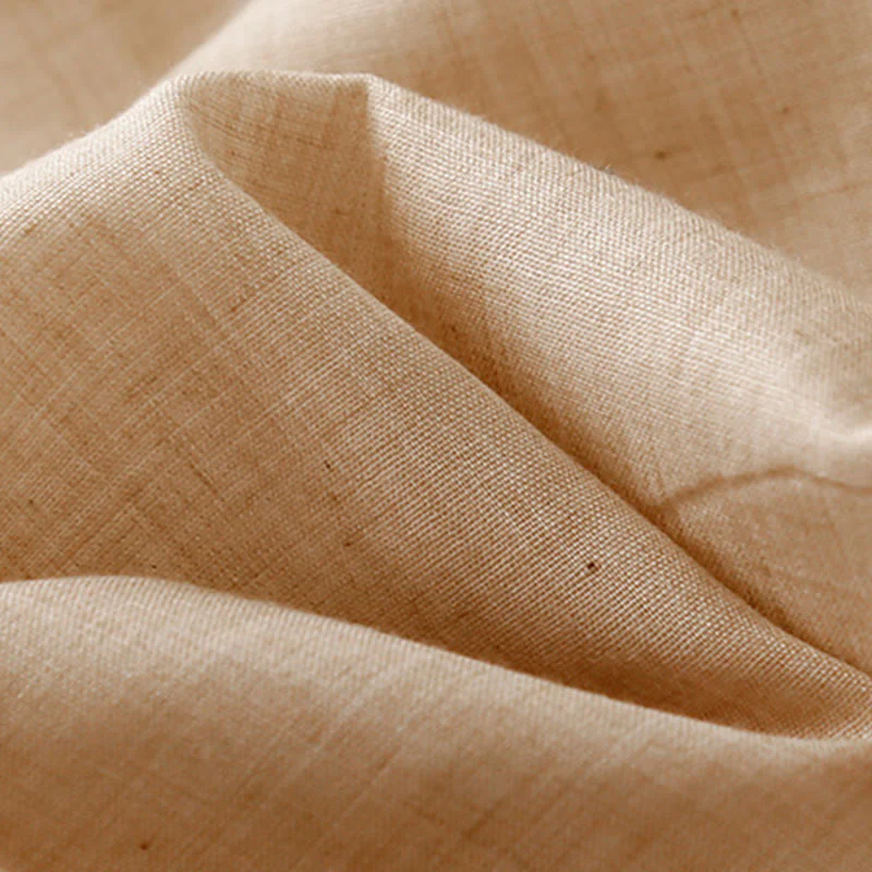 Pantaloni larghi da donna in cotone e lino con bottoni cinesi, tinta unita , Buddha Stones - Image 16