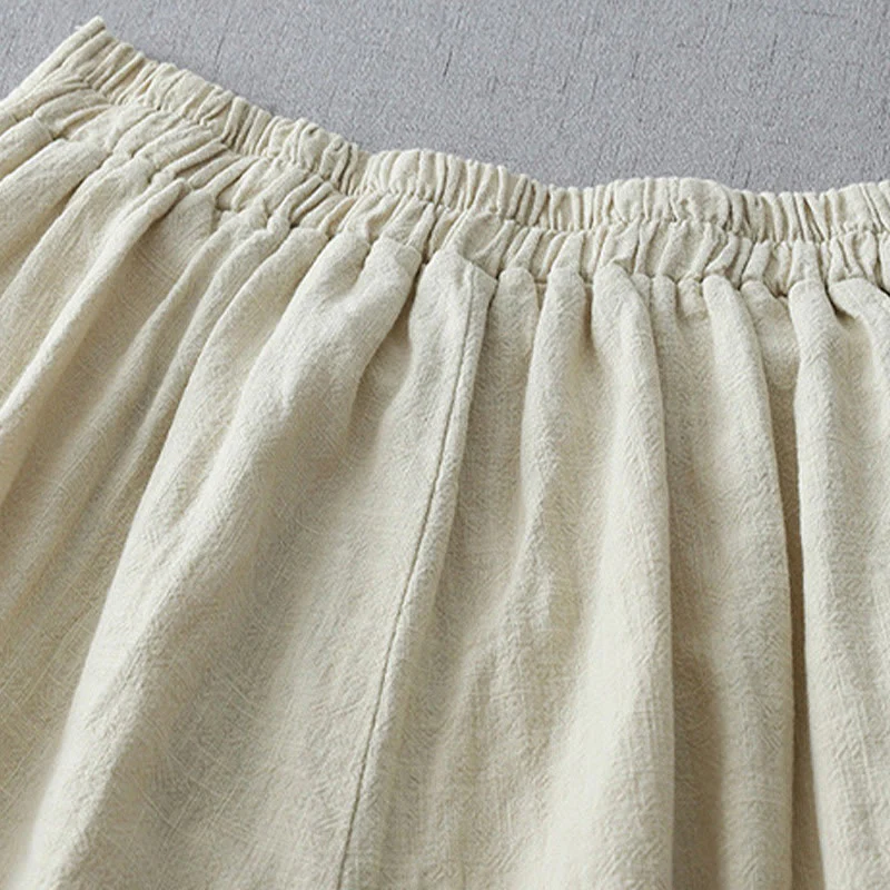 Pantaloni larghi da donna in poliestere con tasche, modello Buddha Stones, casual, semplici, larghi, lunghezza 7-8 - Image 9