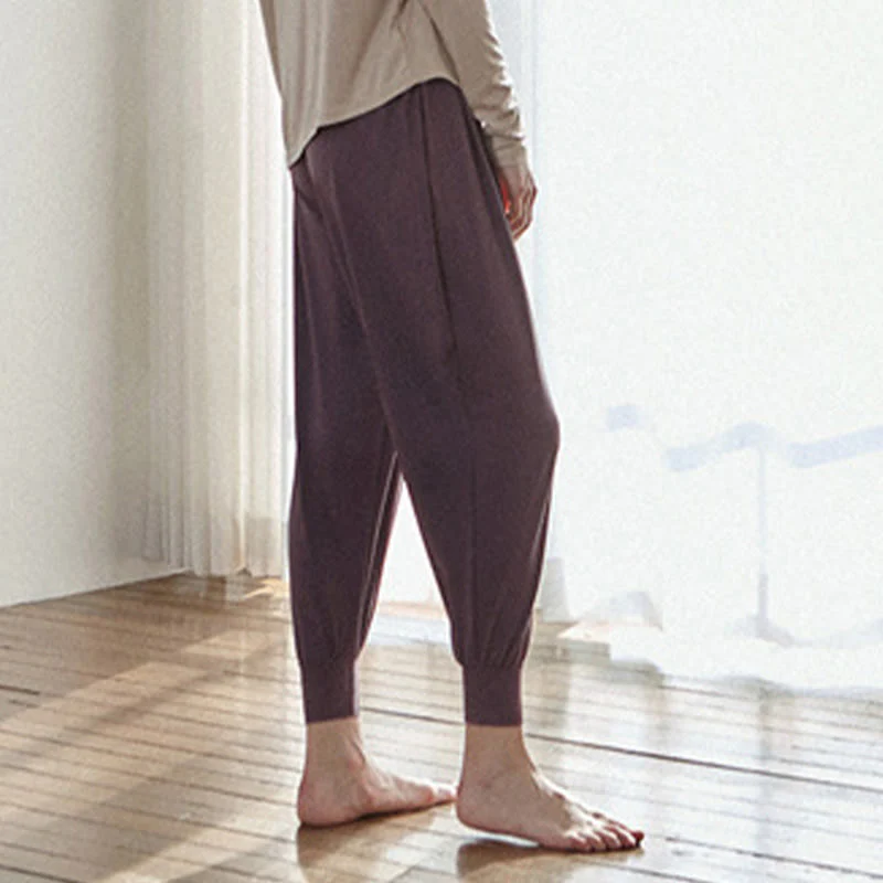 Pantaloni Leica da donna Buddha Stones Casual Plain a vita alta e asciugatura rapida con tasche - Image 17