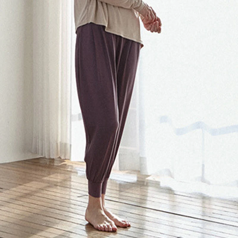 Pantaloni Leica da donna Buddha Stones Casual Plain a vita alta e asciugatura rapida con tasche - Image 20