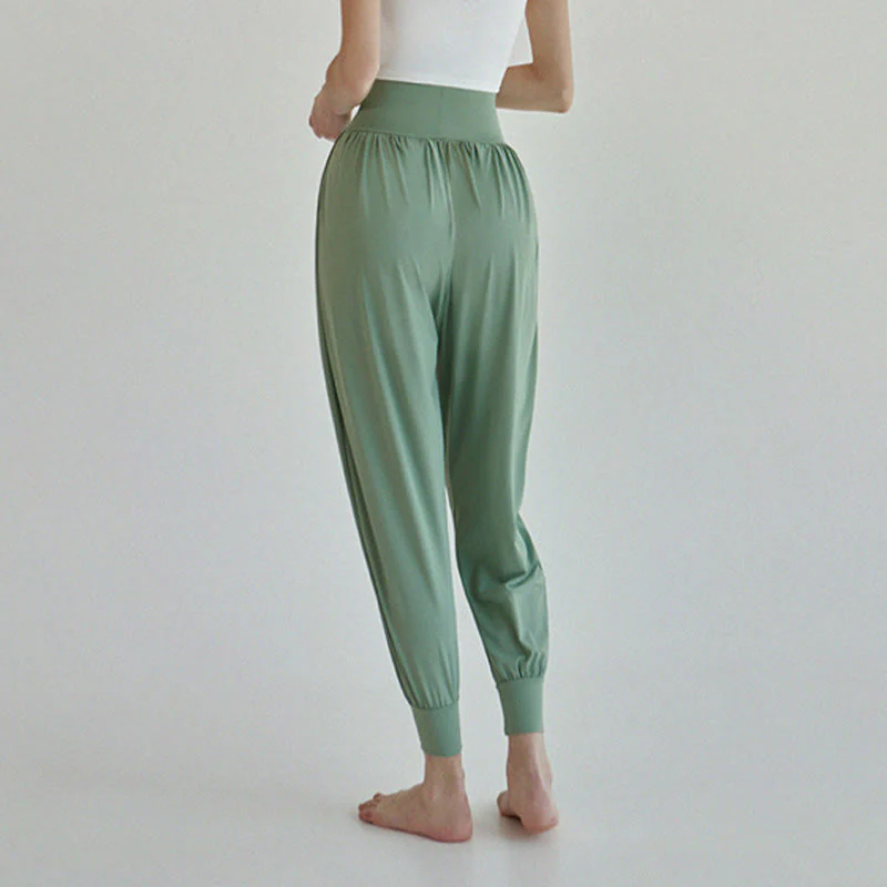 Pantaloni Leica da donna Buddha Stones Casual Plain a vita alta e asciugatura rapida con tasche - Image 29
