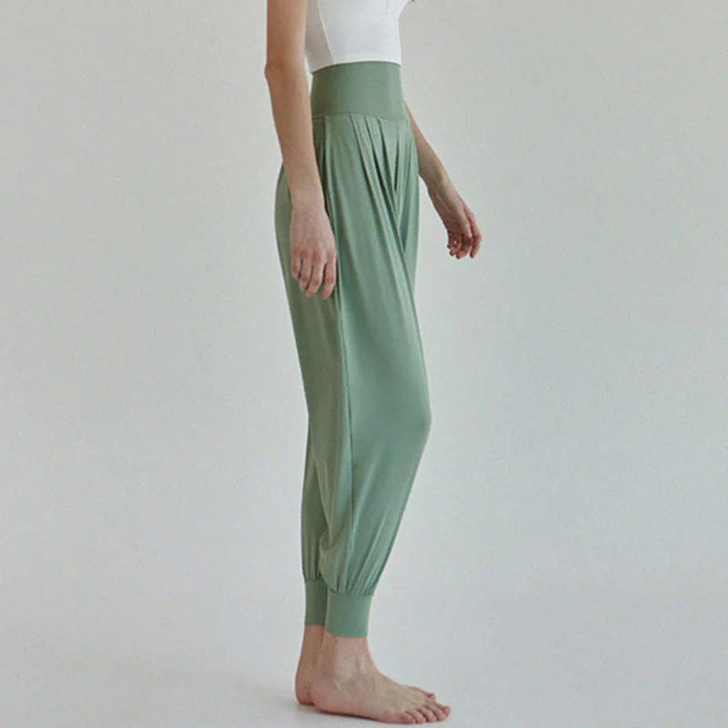 Pantaloni Leica da donna Buddha Stones Casual Plain a vita alta e asciugatura rapida con tasche - Image 34