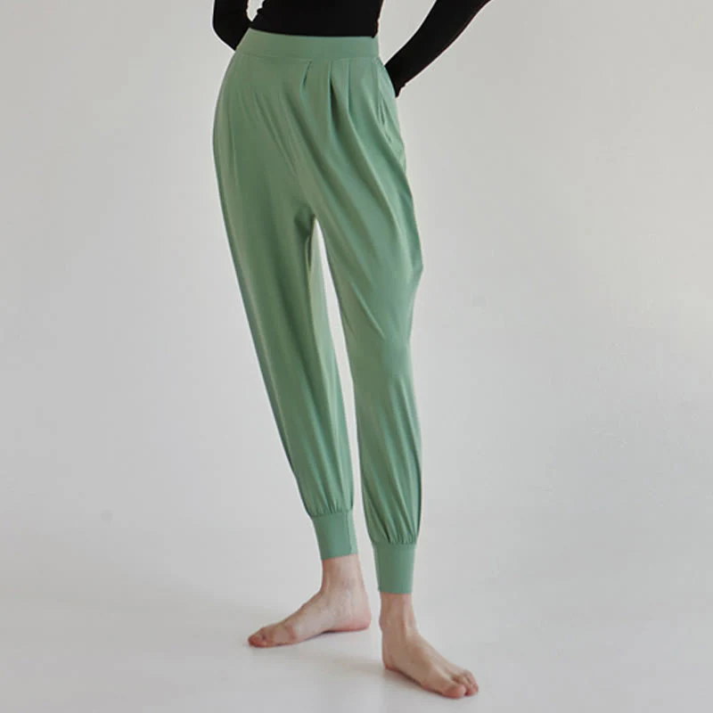 Pantaloni Leica da donna Buddha Stones Casual Plain a vita alta e asciugatura rapida con tasche - Image 35