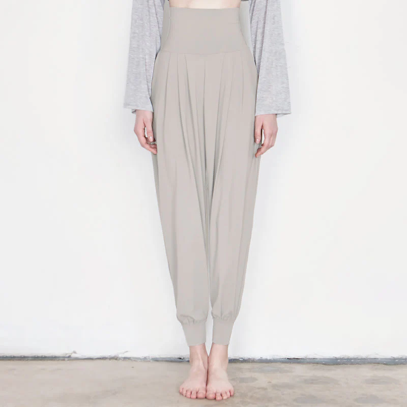Pantaloni Leica da donna Buddha Stones Casual Plain a vita alta e asciugatura rapida con tasche - Image 37