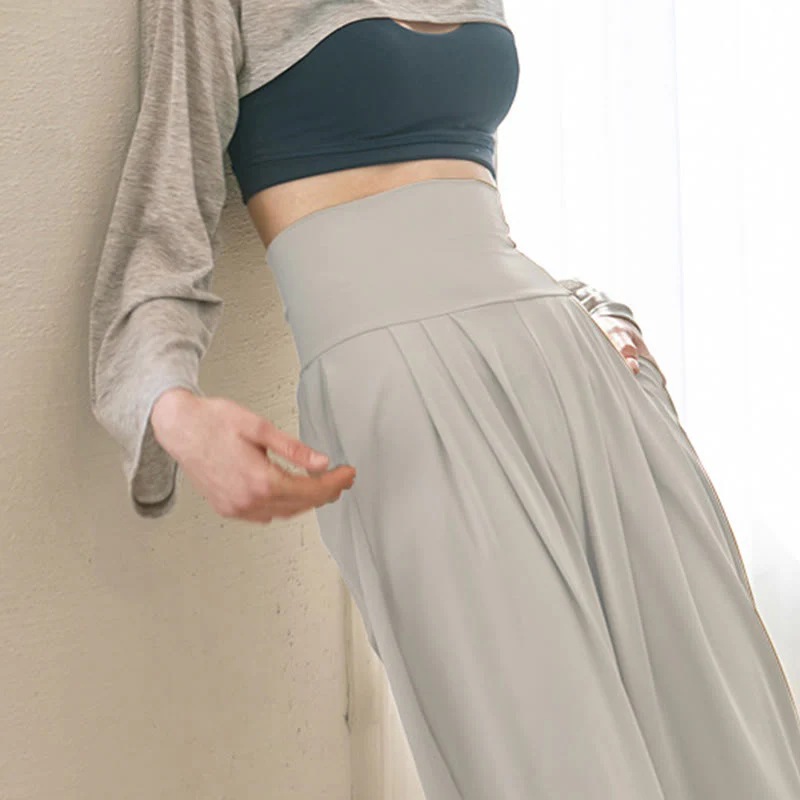 Pantaloni Leica da donna Buddha Stones Casual Plain a vita alta e asciugatura rapida con tasche - Image 43