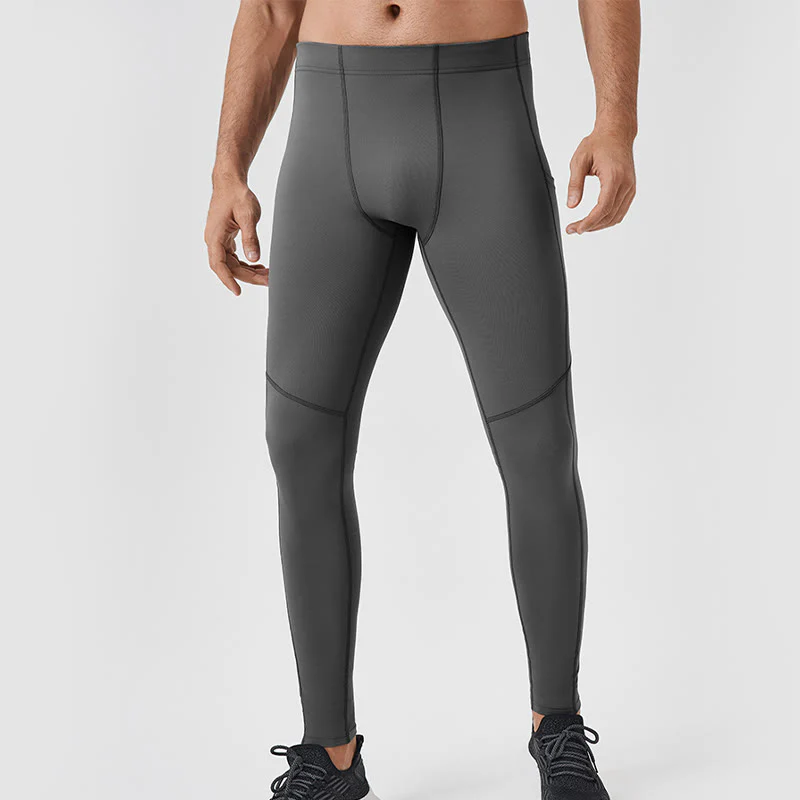 Pantaloni sportivi da uomo elastici e traspiranti con vita alta, tinta unita, Buddha Stones, con tasca posteriore con cerniera - Image 22