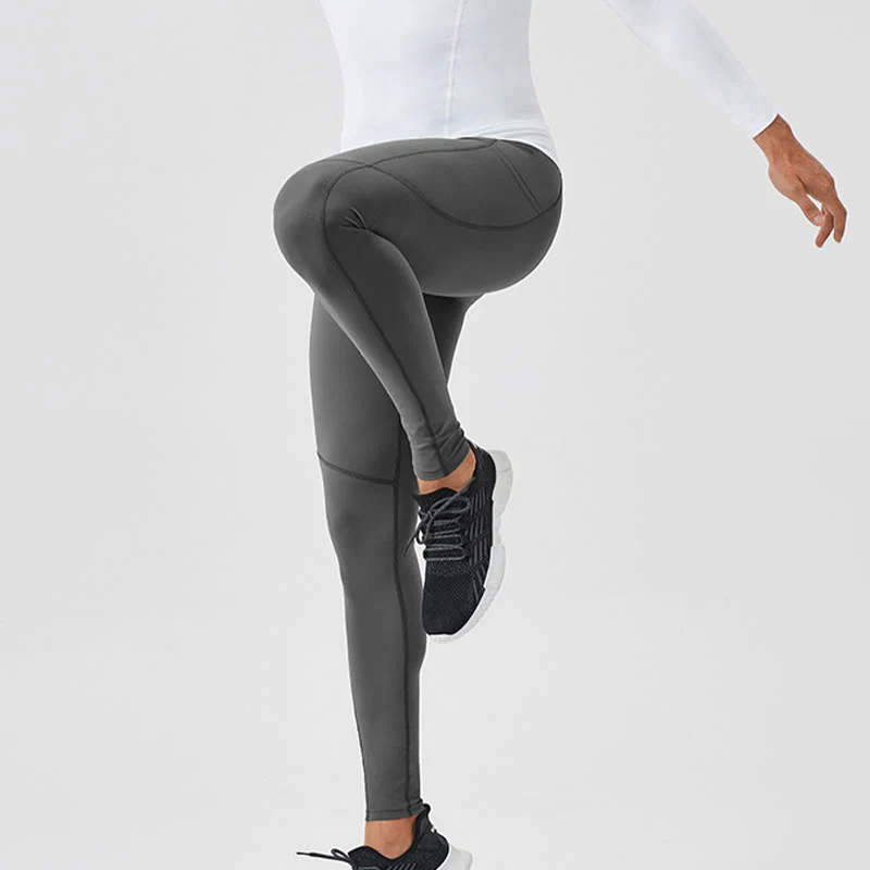 Pantaloni sportivi da uomo elastici e traspiranti con vita alta, tinta unita, Buddha Stones, con tasca posteriore con cerniera - Image 24