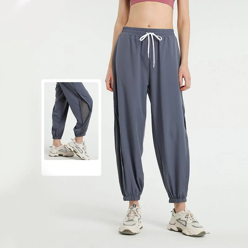 Pantaloni sportivi da yoga fitness larghi a vita alta con tasche Buddha Stones - Image 5