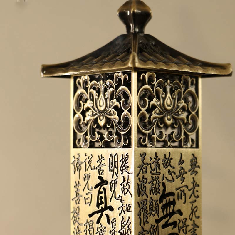 Porta incenso in lega Heart Sutra, decorazione per la casa, bruciatore di incenso - Image 4