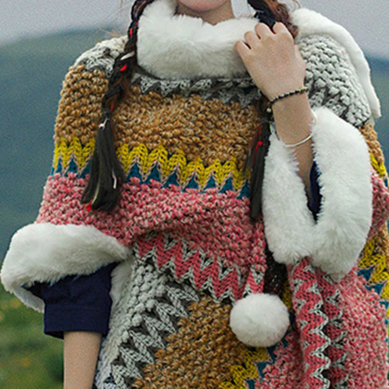 Scialle a righe multicolore tibetano con Buddha Stones , sciarpa da viaggio invernale e accogliente - Image 55