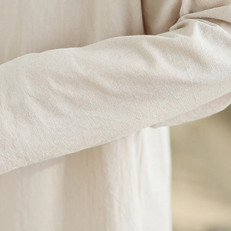 Set da donna per meditazione zen Buddha Stones, 2 pezzi, camicia a maniche lunghe con scollo a V e pantaloni larghi - Image 10