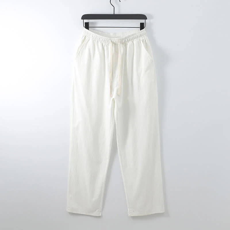 Set di 2 pantaloni kimono in cotone con lacci e tasche Buddha Stones da uomo, in tessuto per meditazione - Image 5