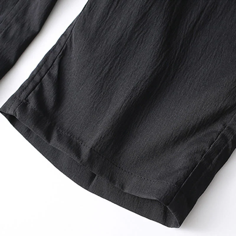 Set di 2 pezzi di abiti tradizionali da uomo con bottoni a rana, camicia a maniche lunghe e pantaloni, in Buddha Stones - Image 14