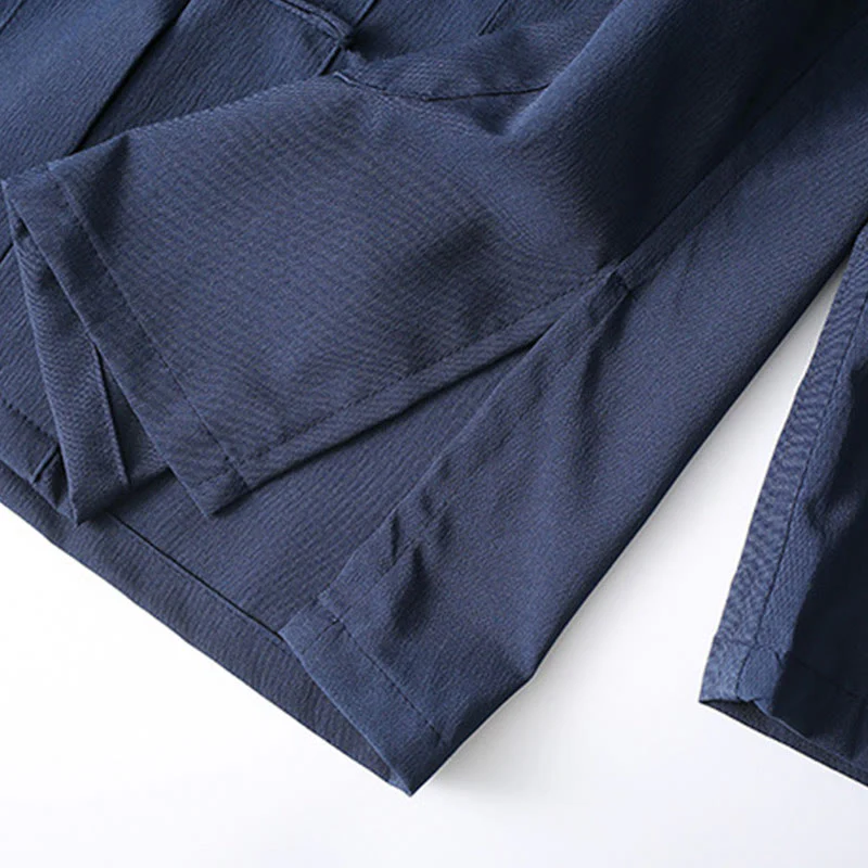 Set di 2 pezzi di abiti tradizionali da uomo con bottoni a rana, camicia a maniche lunghe e pantaloni, in Buddha Stones - Image 7