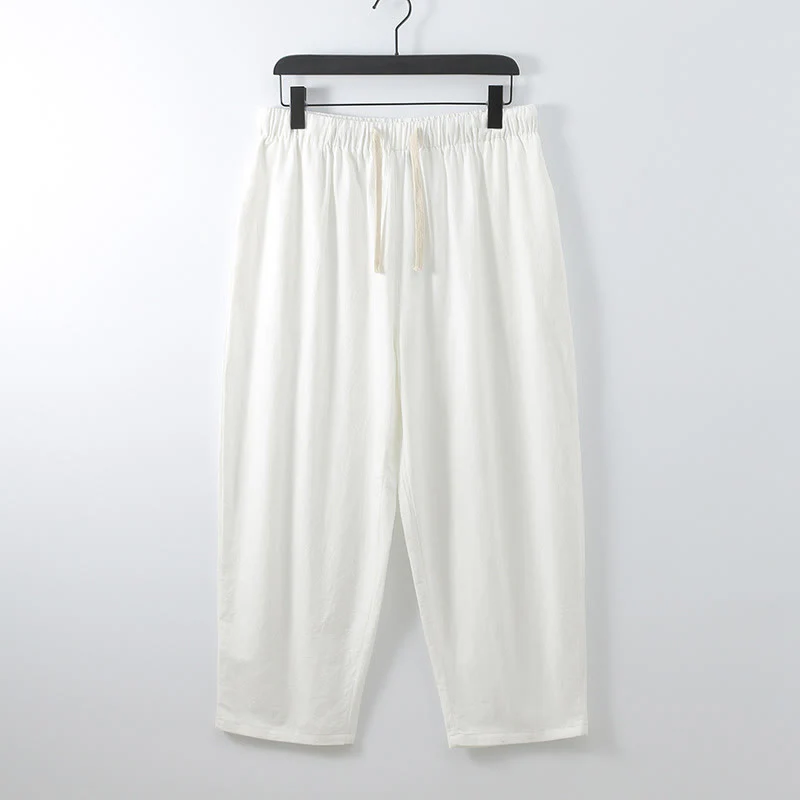 Set di 2 pezzi di kimono in cotone Buddha Stones, pantaloni alla caviglia, set di stoffa per meditazione da uomo - Image 5