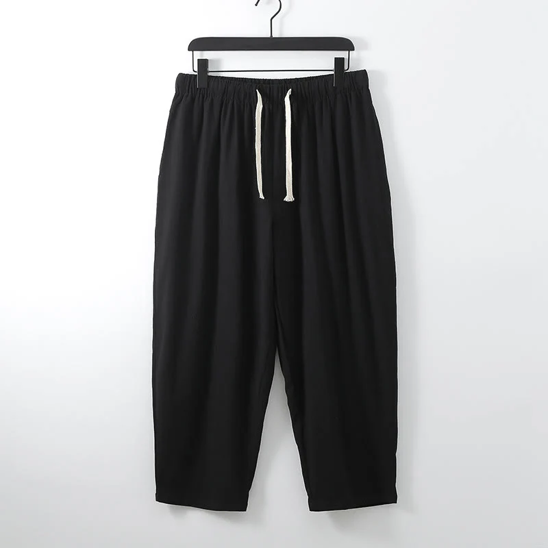 Set di 2 pezzi di kimono in cotone Buddha Stones, pantaloni alla caviglia, set di stoffa per meditazione da uomo - Image 9