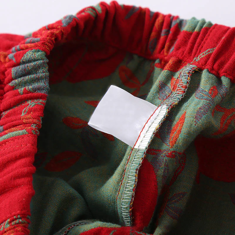 Set di 2 pezzi in patchwork Buddha Stones , camicia con bottoni a rana, pantaloni e tasche in puro cotone - Image 13