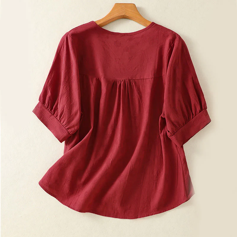 Set di abbigliamento da meditazione con pantaloni harem e camicia a maniche corte da donna, motivo Buddha Stones , 2 pezzi - Image 26