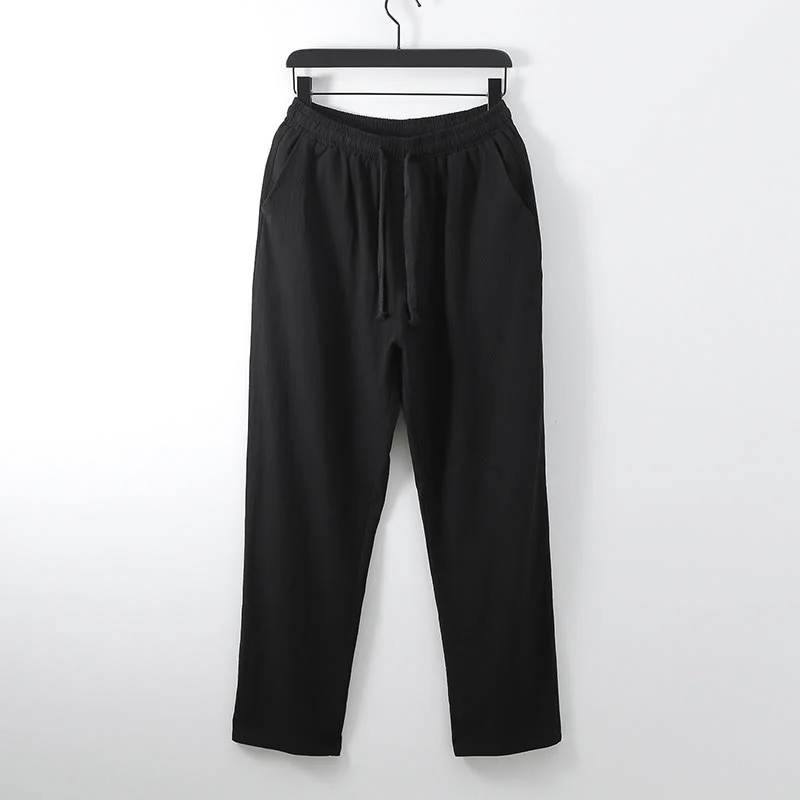 Set di abbigliamento da uomo con pantaloni e top in cotone con colletto incrociato Buddha Stones - Image 10