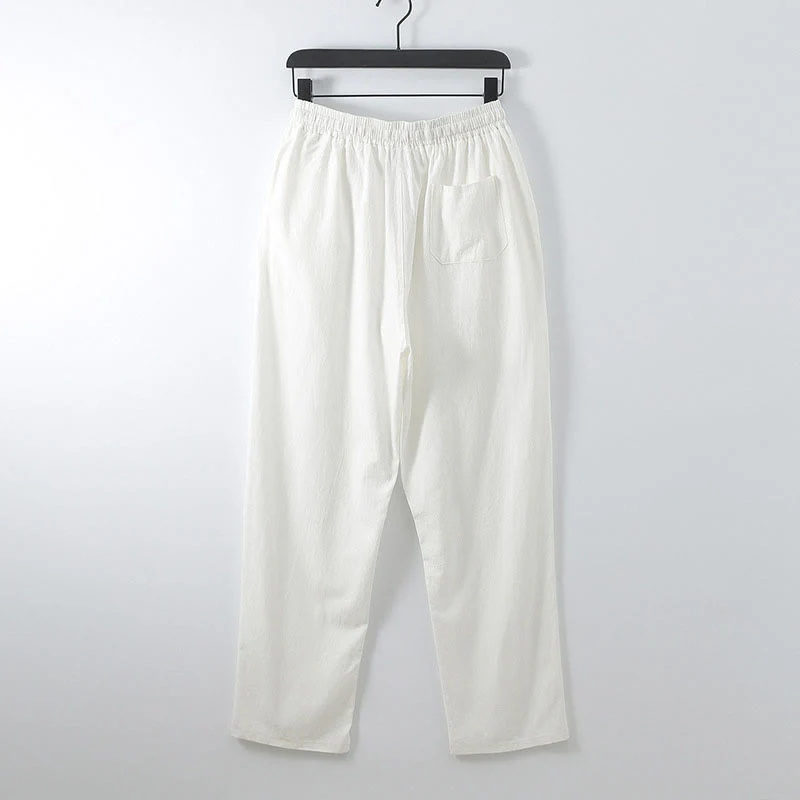 Set di abbigliamento da uomo con pantaloni e top in cotone con colletto incrociato Buddha Stones - Image 21