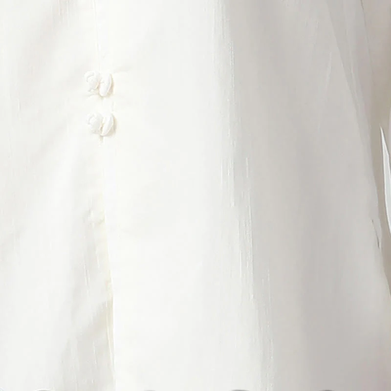 Set di abbigliamento per la pratica Buddha Stones White Crane Sea Cotton Linen Meditazione Preghiera Spirituale Zen Tai Chi Qigong - Image 12