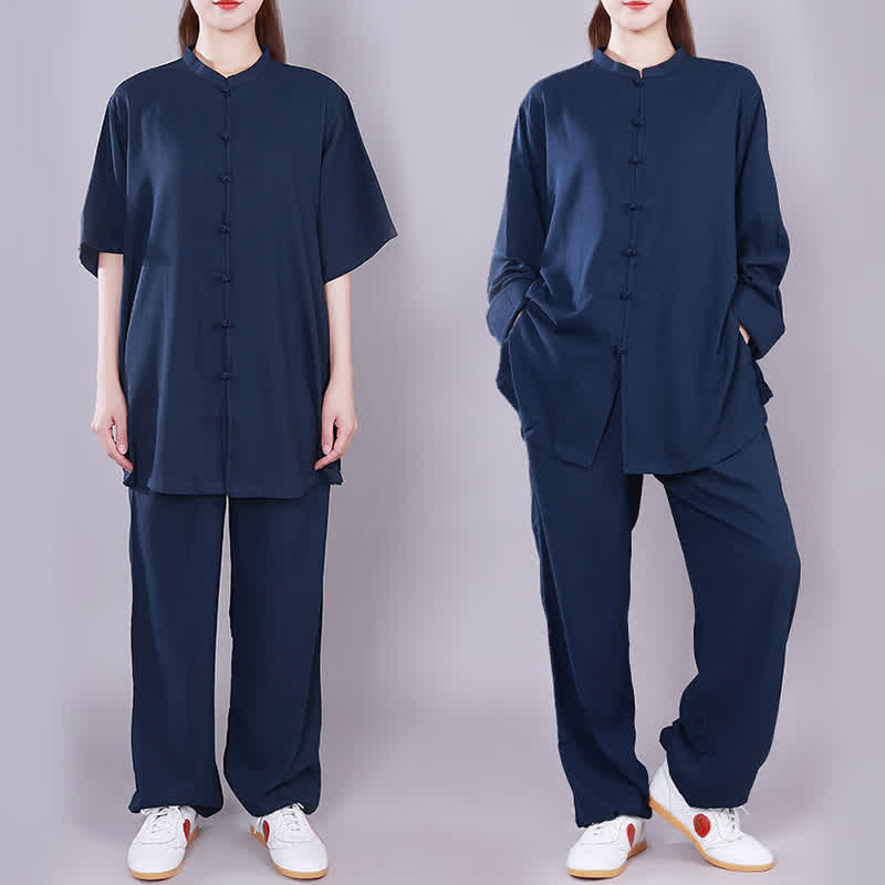 Set di abbigliamento unisex in cotone e lino , Buddha Stones, Tai Chi, Qigong, meditazione, preghiera, pratica spirituale Zen - Image 22