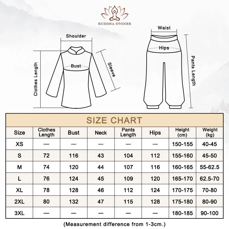 Set di abbigliamento unisex in cotone e lino , Buddha Stones, Tai Chi, Qigong, meditazione, preghiera, pratica spirituale Zen - Image 27