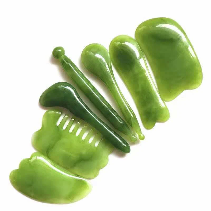 Set di pettini per massaggio completo del corpo e del viso Gua Sha in resina - Image 10