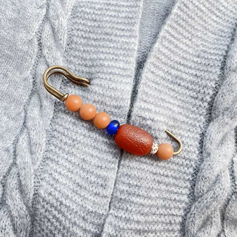 Spilla Buddha Stones Bodhi Seed Agata Calma Armonia - Image 6