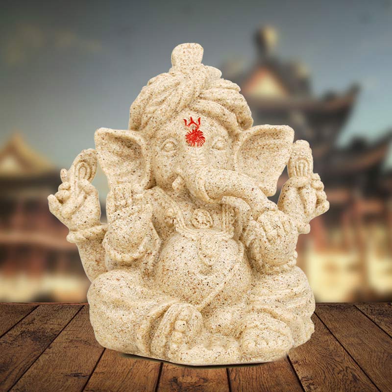 Statua dell'elefante Ganesh Ganpati Trasformazione Decorazione della casa - Image 3