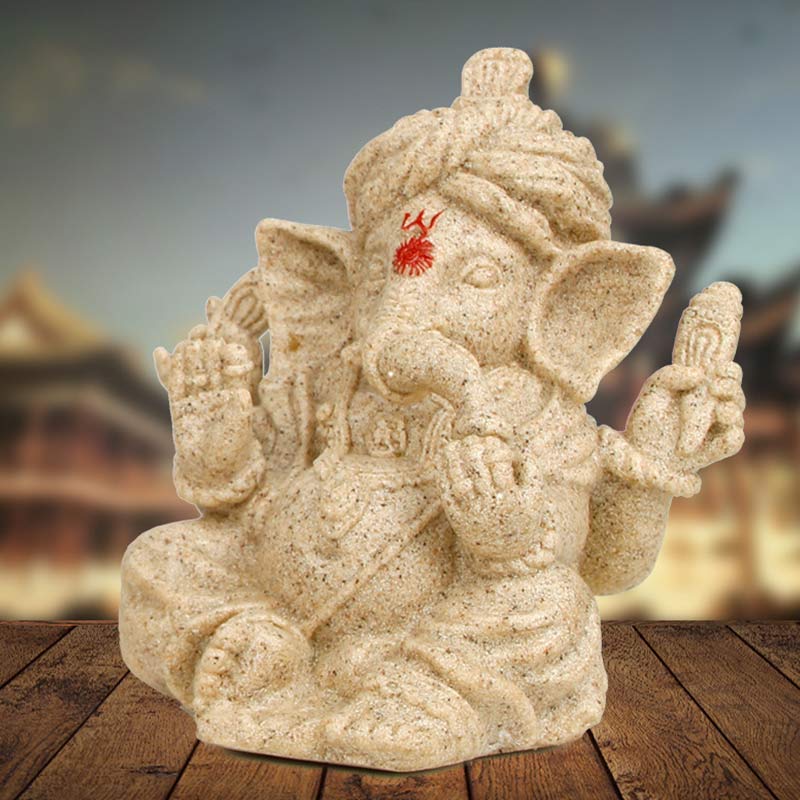 Statua dell'elefante Ganesh Ganpati Trasformazione Decorazione della casa - Image 5