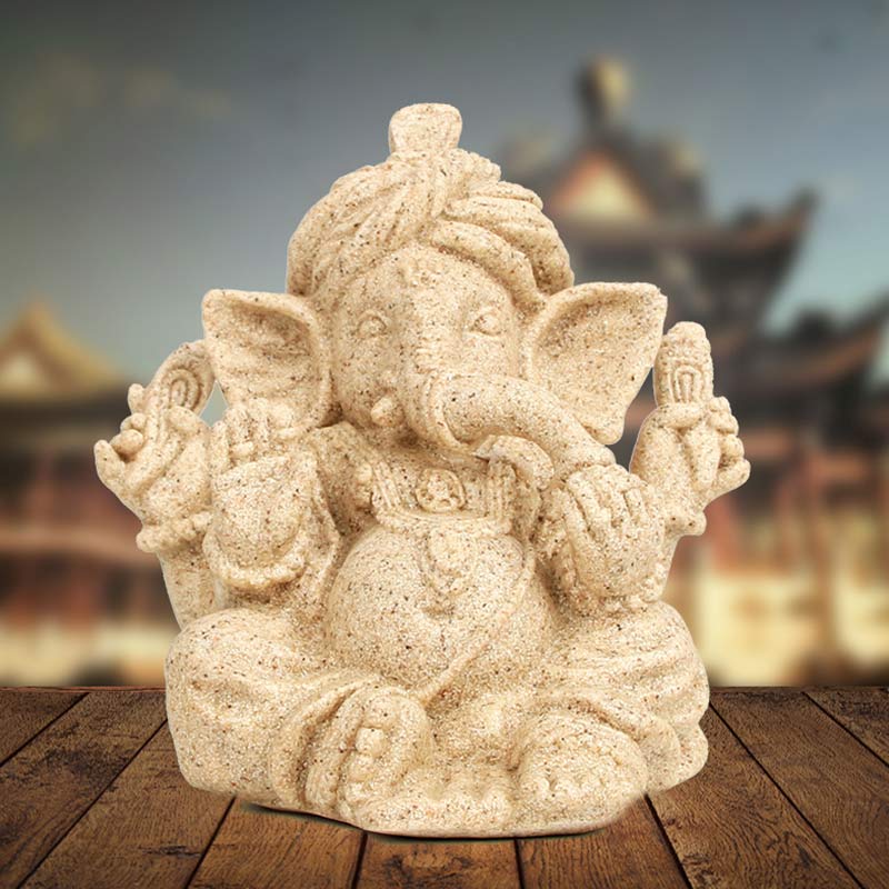 Statua dell'elefante Ganesh Ganpati Trasformazione Decorazione della casa - Image 9