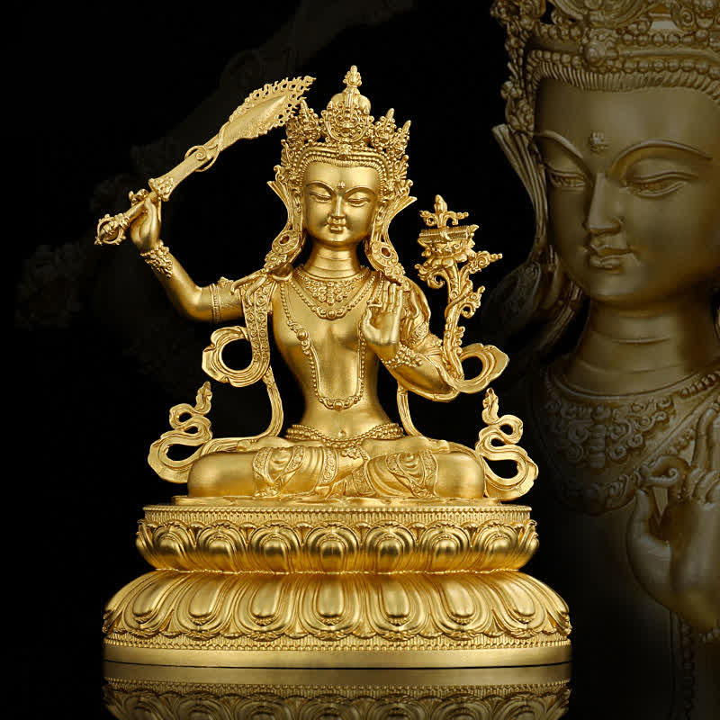 Statua di Buddha della medicina Shakyamuni Amitabha, statua in rame della serenità, decorazione per la casa - Image 11