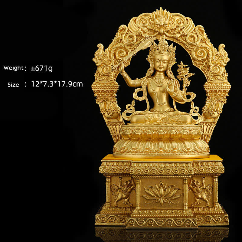 Statua di Buddha della medicina Shakyamuni Amitabha, statua in rame della serenità, decorazione per la casa - Image 12