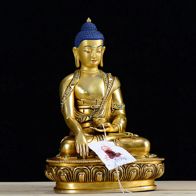 Statua di rame della compassione di Buddha Shakyamuni Decorazione - Image 2