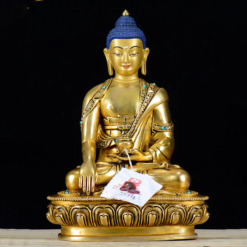 Statua di rame della compassione di Buddha Shakyamuni Decorazione - Image 3