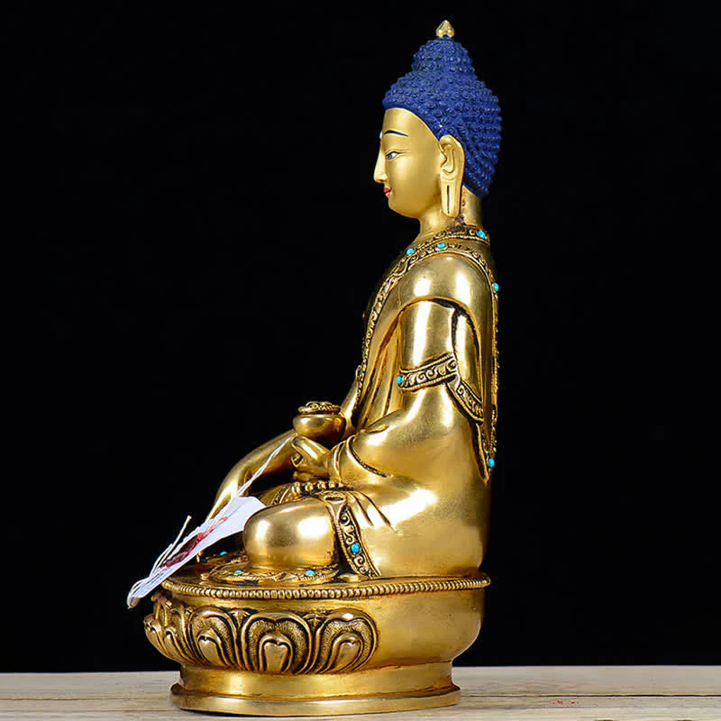 Statua di rame della compassione di Buddha Shakyamuni Decorazione - Image 5