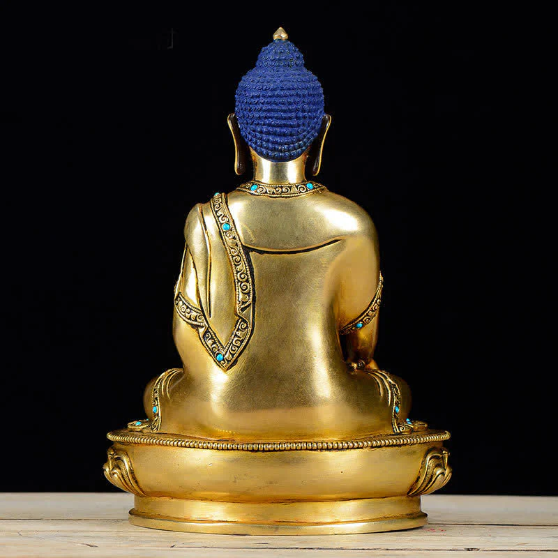 Statua di rame della compassione di Buddha Shakyamuni Decorazione - Image 6
