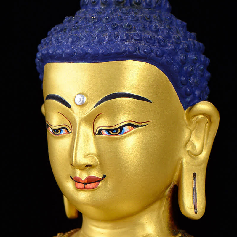 Statua di rame della compassione di Buddha Shakyamuni Decorazione - Image 8