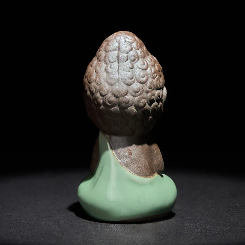 Statua in ceramica del monaco che riposa in meditazione, preghiera, Buddha Stones, serenità, decorazione per la casa - Image 22