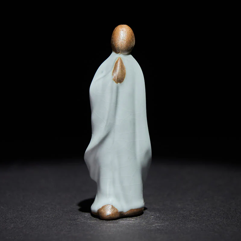 Statua in ceramica del monaco da meditazione, Buddha Stones, decorazione per la casa della serenità - Image 18