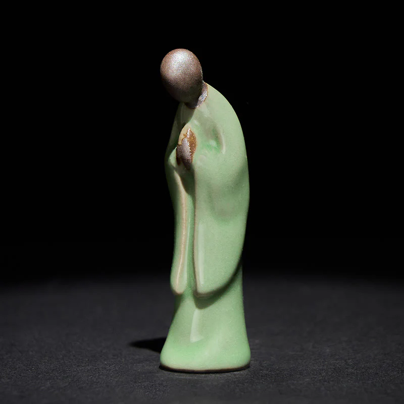 Statua in ceramica del monaco da meditazione, Buddha Stones, decorazione per la casa della serenità - Image 27