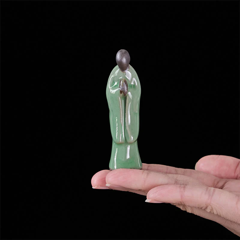 Statua in ceramica del monaco da meditazione, Buddha Stones, decorazione per la casa della serenità - Image 31