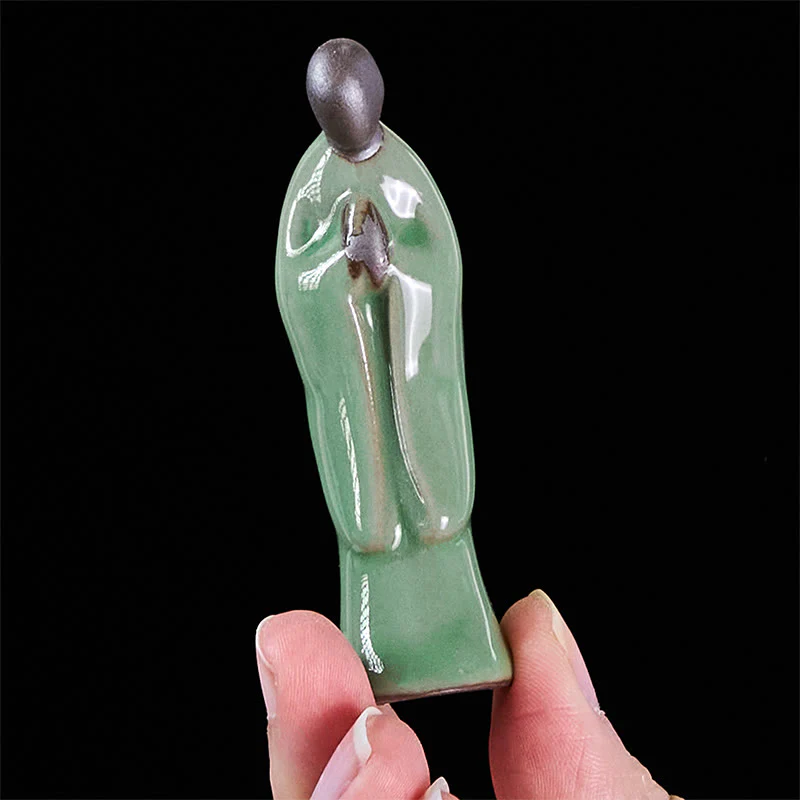 Statua in ceramica del monaco da meditazione, Buddha Stones, decorazione per la casa della serenità - Image 32