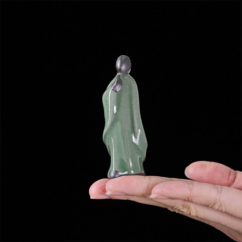 Statua in ceramica del monaco da meditazione, Buddha Stones, decorazione per la casa della serenità - Image 47