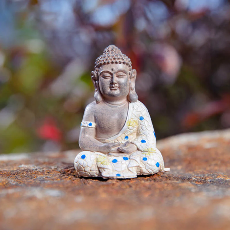 Statua in resina di Buddha Zen in meditazione, decorazione per la casa - Image 10